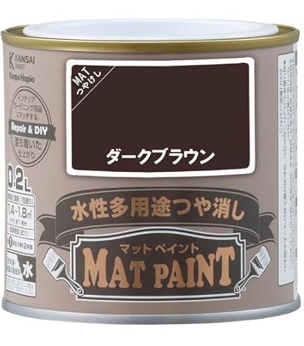 Amazon | アサヒペン 水性ウッドリフォームペイント 0.7L ダークオーク 