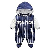 ベビー服 ロンパース カバーオール フード付き クマ耳 長袖 秋冬 6ヶ月-9ヶ月 防寒着 Meedot