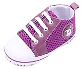 (ウォ２U)Woo2u ファースト シューズ ベビー 赤ちゃん シューズ 靴 キッズ スニーカー 女の子 メッシュ パープル 13#