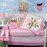 Owl Tree Party Baby 14 Piece Crib Nursery Bedding Set by SoHo Designs