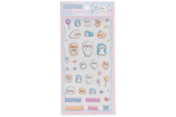 しろたん ぷっくりアートシール 立体シール マザーガーデン