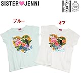 (ジェニィ)JENNI USAコットン ハートリゾートプリント 半袖Tシャツ 140 オフ(011)