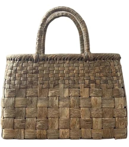 Amazon.co.jp: 胡桃皮かごバッグ 胡桃表皮 くるみ籠バッグ 網代