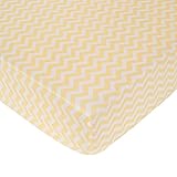 Carter's Zig Zag Crib Fitted Sheet, Yellow (Discontinued by Manufacturer) by Carter's