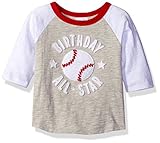 Mud Pieベビー幼児用男の子'ラグランTシャツ カラー: グレイ