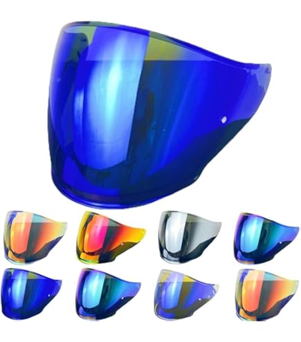 SHOEI CJ-2 PIN メロースモーク　ブルー CJ-2 ピンロック ミラーシールド｜ジェットヘルメット用シールド