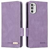 Motorolaに適合する Motoに適合する G52j 5G / g52j 5G II ケース 手帳型 【ストラップ 同梱】 適用 G52j 5G スマホケース moto g52j 5G g52j 5GII SIMフリー 対応 ケース 手帳型 カバー モトローラ Moto用 g52j 5g 手帳型 MOTO g52j5GII ケース motog52j II motog52j2 カバー g52j 5G2 スマホケース 【AIPITORR】 滑り止め 合成レザー スタンド カバー カード 収納 カード入れ ストラップ カードケース スマホケース 金具 ストライプ 磁石内蔵 マグネット 留め具 ケース 携帯ケース つや消し レトロ パープル