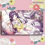 センコウドロー アニメ ソードアートオンライン ユウキ カードゲームプレイマット マウスパット 収納ケース付き TCG万能 萌え カード枠なし (60cm * 35cm * 0.2cm)