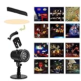Ameelie プロジェクションライト クリスマス ハロウイン 飾りライト 祝日投影ランプ 防水 庭園ライト ガーデンライト led 防水 雰囲気作りイルミネーションライト 14パターン 6W