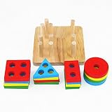 Montessori子供おもちゃ木製ジオメトリインテリジェンスボード幾何ソートブロックPreschool brinquedos juguets