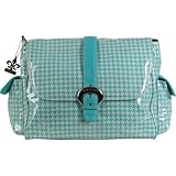 Kalencom Messenger Buckle Diaper Bag, Houndstooth/Aqua by Kalencom [並行輸入品]