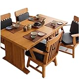 ダイニングセット ナチュラル （5点セット） 150cmテーブル 肘付き回転チェア×4