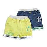 mother goose(マザーグース) ハーフパンツ (80～130cm) キムラタンの子供服 (11166x11466-161b) キミドリ 100