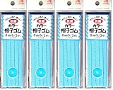 川村製紐 金天馬 抗菌カラー帽子ゴム 6mm 3m 青 kw92630