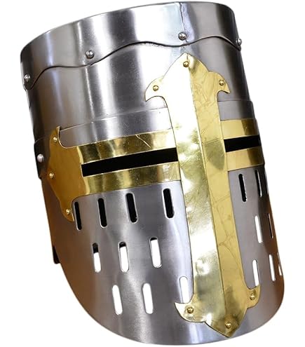 Amazon.co.jp: 西洋甲冑 中世ヨーロッパ式 兜 ナイトヘルメット [並行