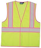 ERB Safety 63322 S730 Class 2 Unisex Safety Vests, Medium, Hi-Viz Lime by ERB