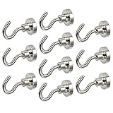 Proster磁気フック10pcs d16 16 mmフェライトマグネットフックユーティリティフックn52ネオジムHold 5.5 KG / 12lb強力マグネットフック