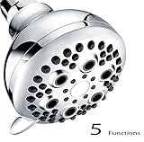 Shower Head, Wassern High Pressure Flow Save 30% Water Intake Air Wall Mount Massage Rainfall Powerf