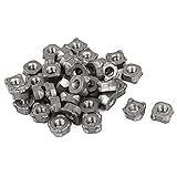 uxcell 方形溶接ナット スクエア溶接ナット グレー 炭素鋼 M4のメススレッド 0.7mmピッチ 40個