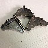 コーナー装飾プロテクター – 20ピースヴィンテージBookスクラップブックアルバムコーナープロテクター装飾コーナー図パターンブロンズトーン4.4 X 2.5 CM