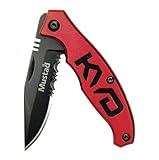 Mustad KVD 3-inch折り畳みナイフ、シルバー