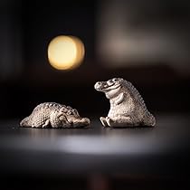 多関節可動銅ワニ 大ワニ 書道具 文房具 装飾品 工芸品 美術品 置物 多