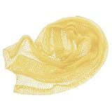 Lovoski 赤ちゃん　モヘア　かぎ針編み　ラップ　おくるみ　毛布　出産お祝い　ベビーシャワー　写真記念　道具　全6色 - 黄