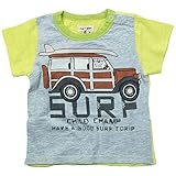 《初夏盛夏対応》 CHILD CHAMP(チャイルド チャンプ) スラブ天竺サーフカーTシャツ 130cm/GR NO.C-86182109