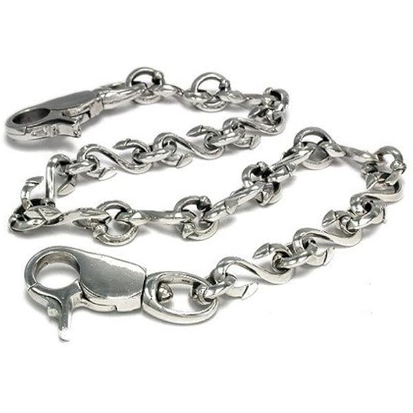 Amazon | シルバーアクセサリー 純銀 シルバー925 ウォレットチェーン