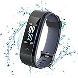スマートウォッチ 活動量計 IP68完全防水 iClever 心拍計 歩数計 スマートブレスレット 消費カロリー 着信電話通知 Line/S