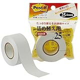 ポストイット カバーアップテープ お徳用 詰め替え用 25.4mm×17.7m 658R