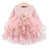 YY-Natuhi ベビー服 子供服 女の子 ワンピース キッズ ドレス 新生児 ベビー 長袖 ベビースーツ 秋冬 かわいい 赤ちゃん 入園式 入学式 フォーマル ニットセーター チュールワンピース 