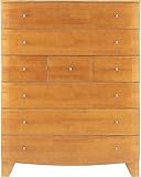 丸繁木工 LUNA W90cm ハイチェスト パイン材 -