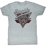 Saved by the Bell 80のコメディSitcom Bayside Tigersロゴグレー大人用Tシャツ US サイズ: 3L カラー: グレイ