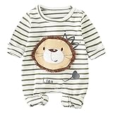 YY-Natuhi 2018新着 ベビー服 ロンパース カバーオール 新生児 男の子 女の子 長袖 可愛い 前開き 肌着 ストライブ柄 95%綿 出産祝い 赤ちゃん 子供服 七五三 ベビースーツ 春夏