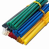 10本/ lot 7mm * 150mmホットメルト接着剤は接着剤の銃のための工作電話のケースアルバム修理アクセサリー接着剤スティック