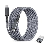 Basesailor USB Type C to タイプ C 60W ケーブル 3M と USB アダプター、PD 充電コード 急速充電 ケーブル、iPhone 17 16 15 Max、MacBook、iPad Pro 10、Air 4、5、Mini 6 7、Galaxy S9、A34、A54、Z Flip、Fold 5、Car Play などの USB-C 機種に対応 グレー