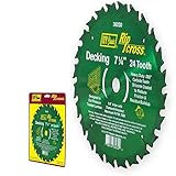 IVY Classic 36030 Ripcross 7-1/4-Inch 24 Tooth Decking Carbide Circular Saw Blade with 5/8-inch Diam