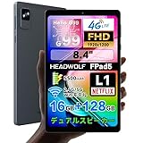 Headwolf FPad5 8インチ タブレット Android 14 Helio G99搭載 16GB RAM 128GB ROM FHDディスプレイ