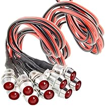 Amazon | LEDインジケーター電球、10個12v LED警告灯