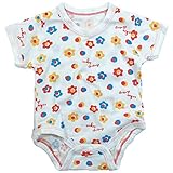 《オールシーズン》 CHILD CHAMP(チャイルド チャンプ) 肌着フライスおはな柄半袖ボディースーツ 60cm/110O-R NO.C-86281502