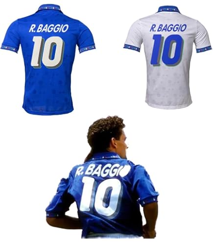 1994 イタリア代表 ロベルト・バッジョ レプリカユニフォーム（A） Amazon.co.jp: ロベルト・バッジョ サッカー レトロユニフォーム