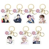 BTS 防弾少年団 キーホルダー Butter キーチェーン アイドルグループ キャラクター アクリルキーリング アクセサリー キャラクター ​ プレゼント おもちゃ インテリア 気韓流グッズ 芸能人グッズ 人気アニメ 漫画 萌えグッズ 多機能 携帯