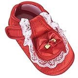 Zhhlinyuan 安定した品質 First Walking Shoes ベビー Girls Bowknot Decoration Anti-slip Sole Soft Shoes