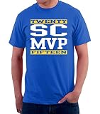 NBA Golden State Warriors Stephen Curry MVP Tシャツ、ブルー、XL