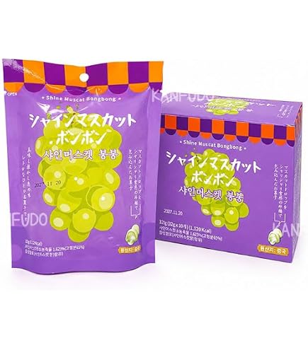 Amazon | 韓国版 シャインマスカットボンボン 62g 1ケース(10袋入