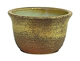 窯肌ひねり水鉢　11号　信楽焼　睡蓮鉢 めだか鉢 水鉢 陶器