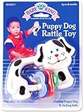 Baby King Puppy Dog Rattle Toy White [並行輸入品]