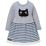 2016年 秋冬 UZUCHAT ウズチャット ボーダー切替 ワンピース UZULAND ウズランド グレー◇95cm