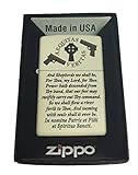 Veritas Aequitas Shepherd family prayerクリームマットZippo Lighter